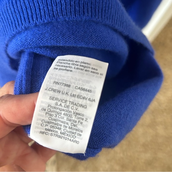 J. Crew Cashmere Crewneck in Blue| Size: Small - Picture 7 of 12